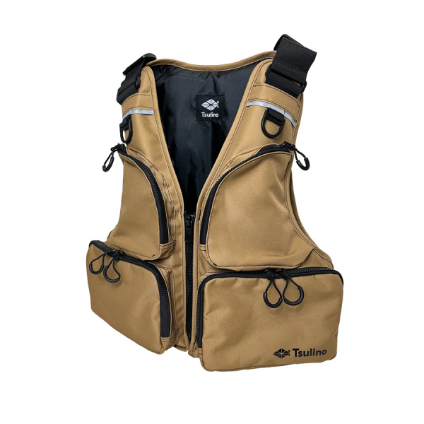 フローティングベスト TLV-11 【救命胴衣/ライフジャケット/ライフベスト】(キャメル-フリーサイズ)